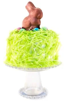 Easter Bunny Cake Stock Photos