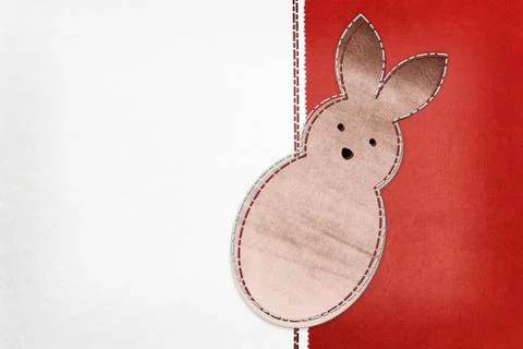 Easter bunny card Stock Photos