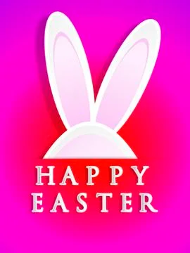 Easter bunny ears Stock Illustration