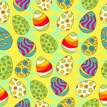Easter bunny. Easter illustration. Holiday card, wrapping, background Stock Illustration