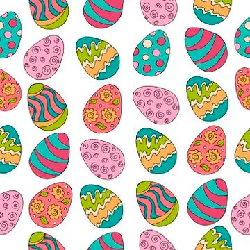 Easter bunny. Easter illustration. Holiday card, wrapping, background Stock Illustration