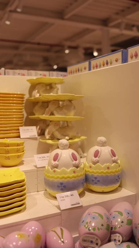 Easter bunny egg decor Stock Footage 331232976