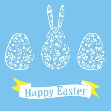 Easter bunny egg Stock Illustration