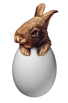 Easter bunny egg sign 库存插图