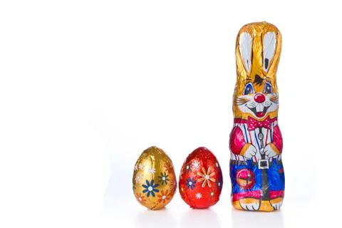 Easter bunny with eggs Foto stock
