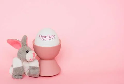 Easter bunny with eggs Stock Photos