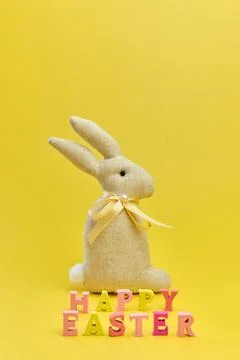 Easter bunny handmade gift egg wrapping diy idea. Stock Photos