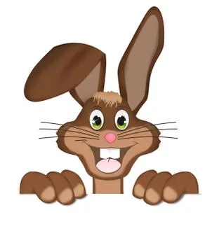 Easter bunny happy creative design Illustrazione stock
