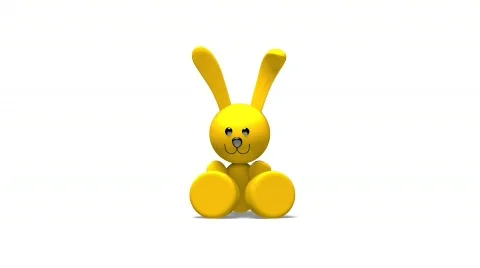 Easter Bunny (HD 30 fps + Alpha) Stock-Footage 349685