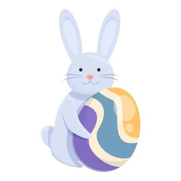 Easter bunny icon cartoon vector. Cute rabbit Stockillustratie