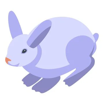 Easter bunny icon isometric vector. Cute rabbit Stockillustratie