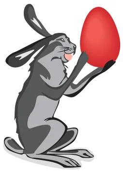 Easter bunny. Illustrazione stock