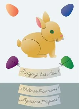 Easter bunny Stock Illustration