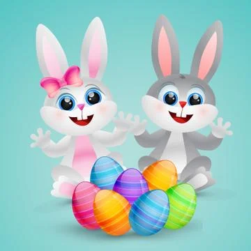 Easter bunny Stock Illustration