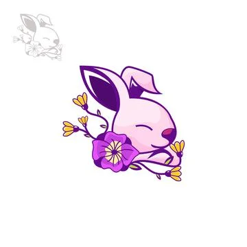 Easter bunny Illustrazione stock