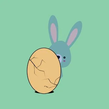Easter bunny Illustrazione stock