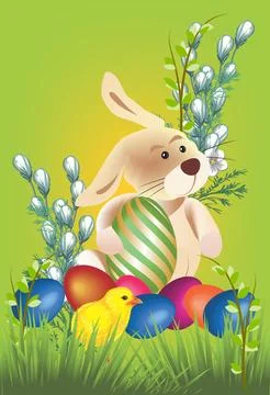 Easter bunny Stock Illustration