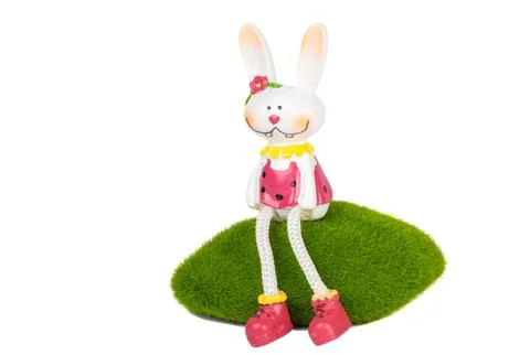 Easter bunny isolated Stock Photos