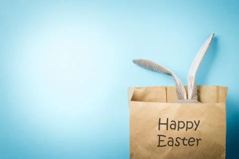 Easter bunny in a packet Stock Photos
