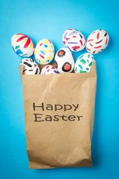 Easter bunny in a packet Foto stock