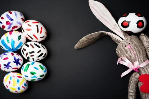 Easter bunny in a packet Stock Photos