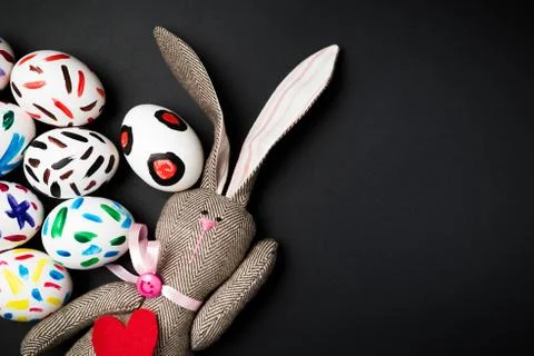 Easter bunny in a packet Stock Photos