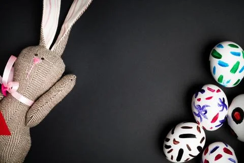 Easter bunny in a packet Stock Photos