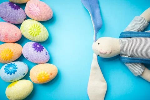 Easter bunny in a packet Stock Photos