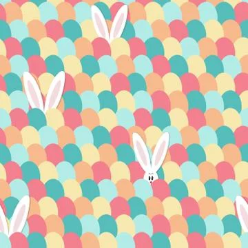 Easter bunny pattern Illustrazione stock