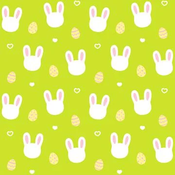 Easter bunny pattern Stock Illustration