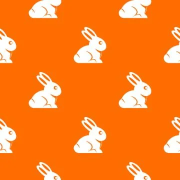 Easter bunny pattern seamless Stock Illustration