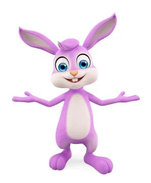 Easter Bunny with presentation pose Stock-Illustration