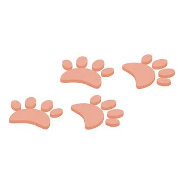 Easter bunny print icon isometric vector. Cute rabbit Stockillustratie