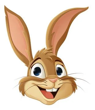 Easter Bunny Rabbit Cartoon Fun Animal Character Stock Illustration
