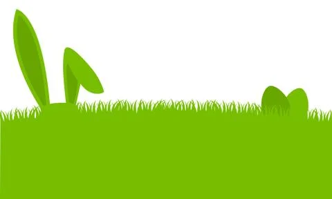 Easter Bunny Rabbit With Eggs Stock Illustration