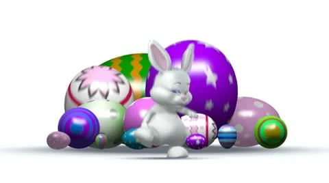 Easter Bunny Running 스톡 동영상 10716142