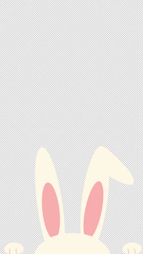 Easter Bunny Social Media Loop Animation Stock Footage 329480234