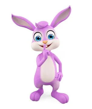 Easter Bunny with standing pose Stock Illustration