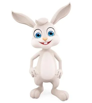 Easter Bunny with standing pose Illustrazione stock