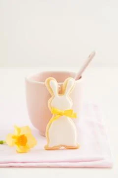 Easter bunny sugar cookie Stock Photos