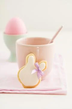 Easter bunny sugar cookie Stock Photos