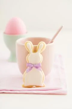 Easter bunny sugar cookie Stock Photos