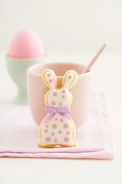 Easter bunny sugar cookie Stock Photos