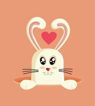 Easter Bunny Vector Cartoon Design Stockillustratie