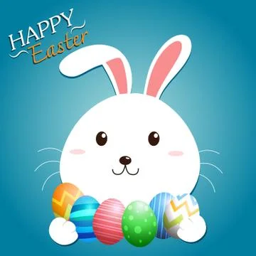 Easter Bunny Vector 스톡 일러스트