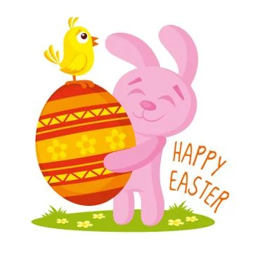 Easter Bunny vector illustration Stock Illustration
