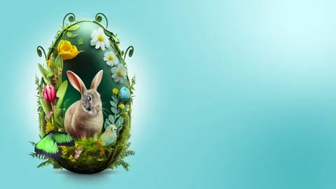 Easter Bunny - Video Post Background Stock Footage 234964886