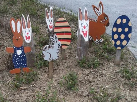 EASTER BUNNY'S  1 from 2 Stock-Fotos