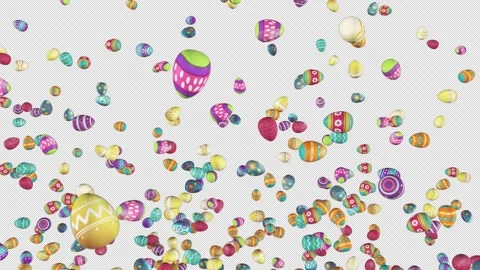 Easter Burst on Alpha Channel Stock Footage 256139141