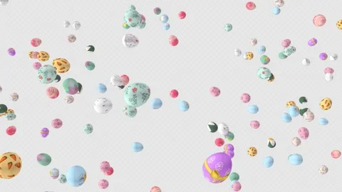 Easter Burst on Alpha Stock Footage 265148765